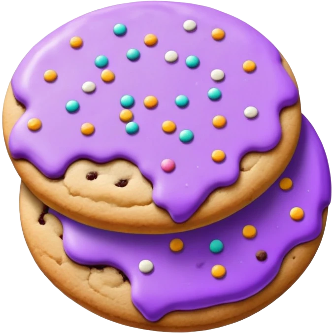 Cookies purple  emoji