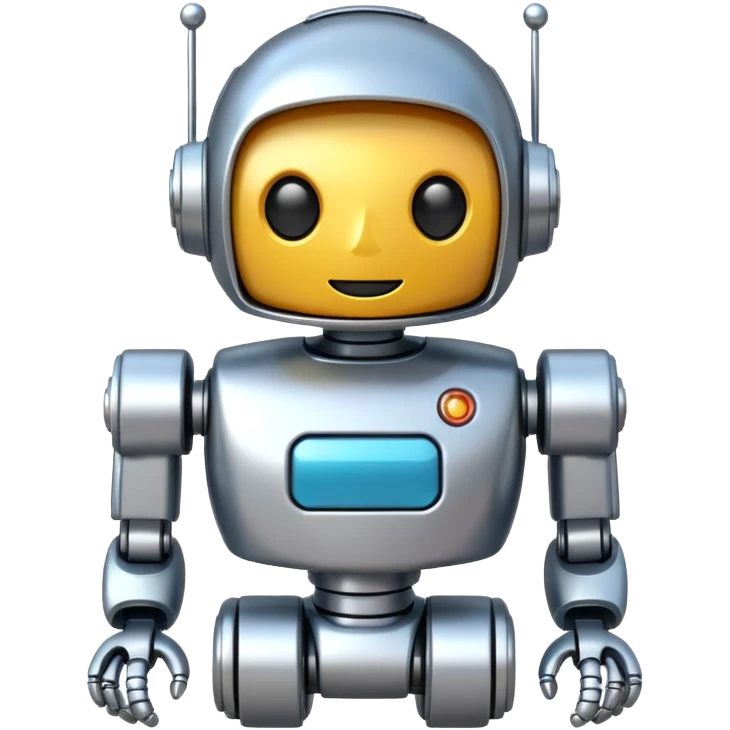 robot cartoon simple toy emoji