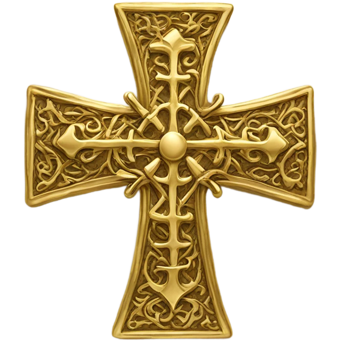 gold cross emoji