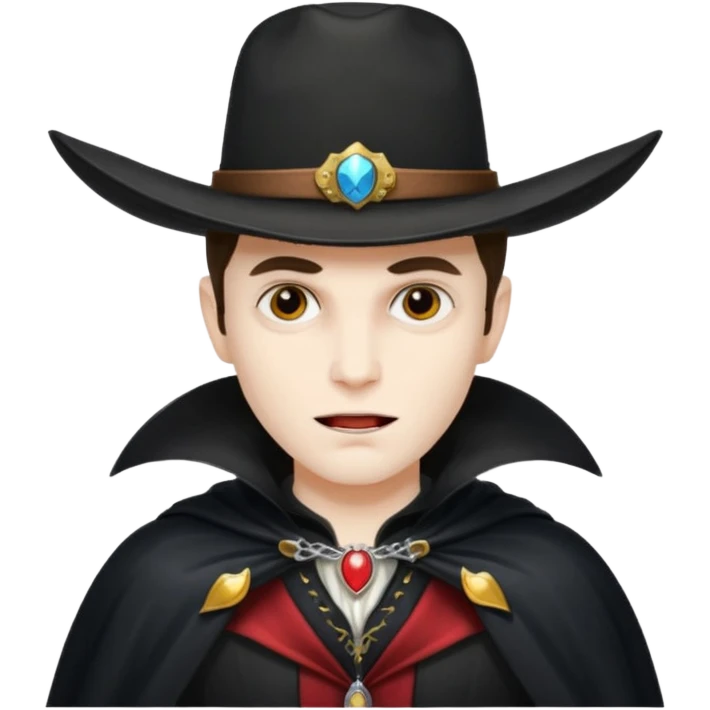 Vampire with a cowboy hat emoji