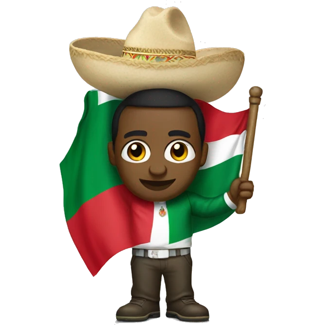 Pdiddy holding a Mexican flag  emoji