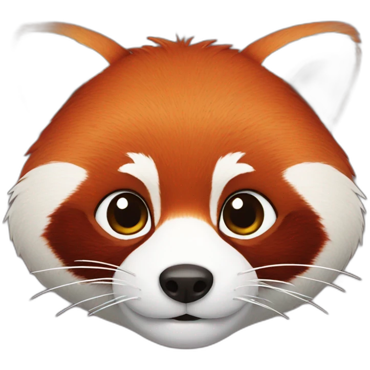 red panda head emoji
