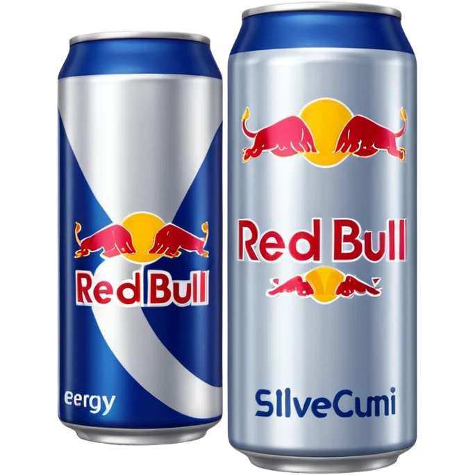 Red bull energy drink imogi for soccer players playing soccer emoji