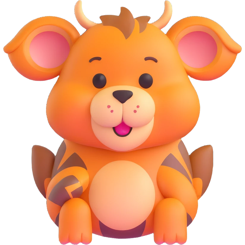 animal with friendly expression emoji