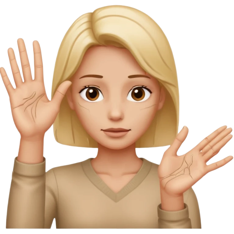 A normal human emoji with nails💅 this emoji but without the nail polish emoji