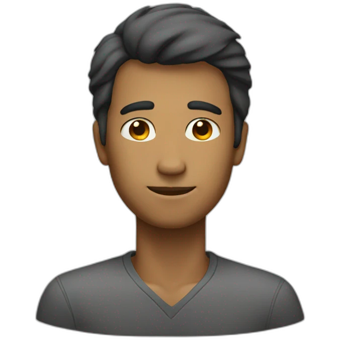 man whose head is visible emoji