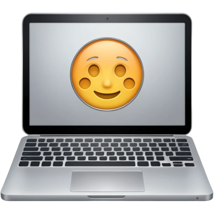 silver laptop emoji