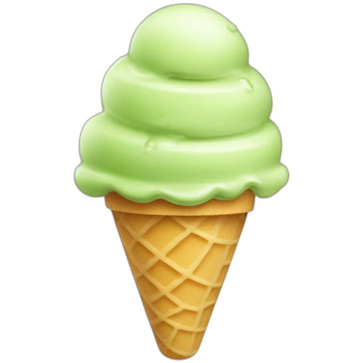 Pistacho ice cream emoji