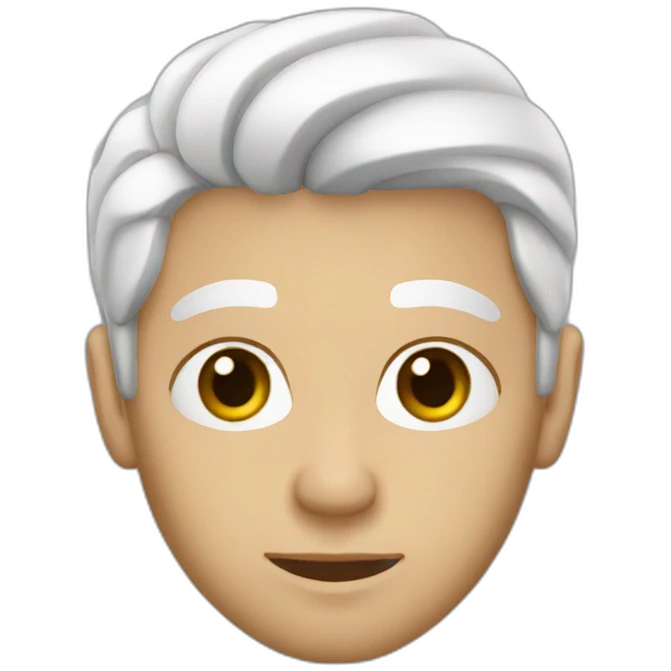 algerian guy with a white hair emoji