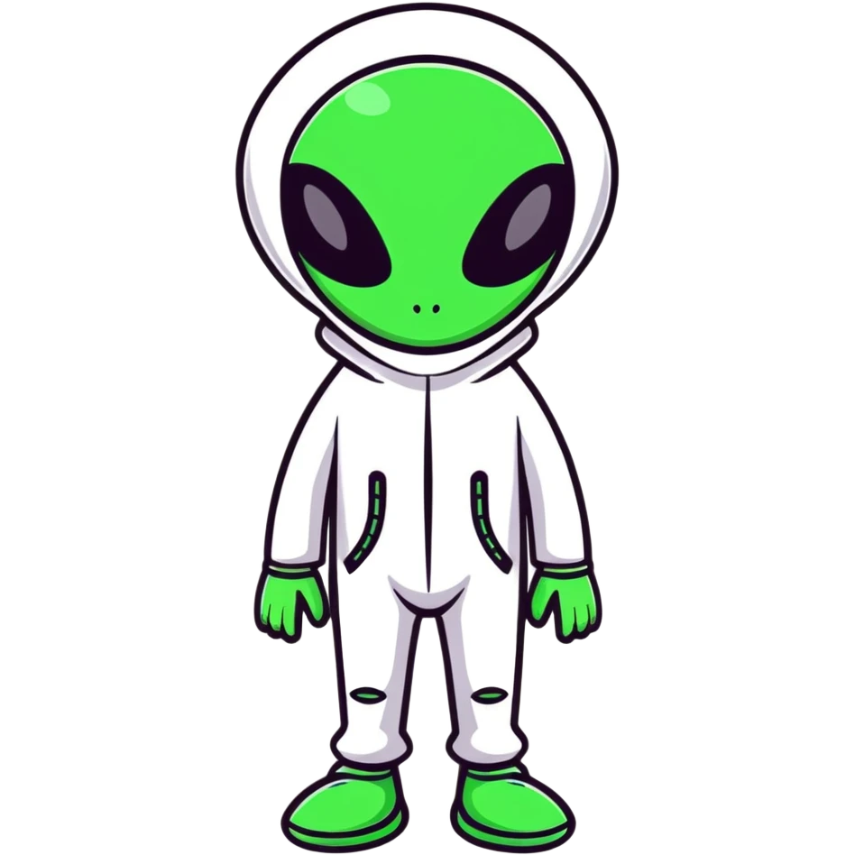 tall alien wearing stylish outfit emoji