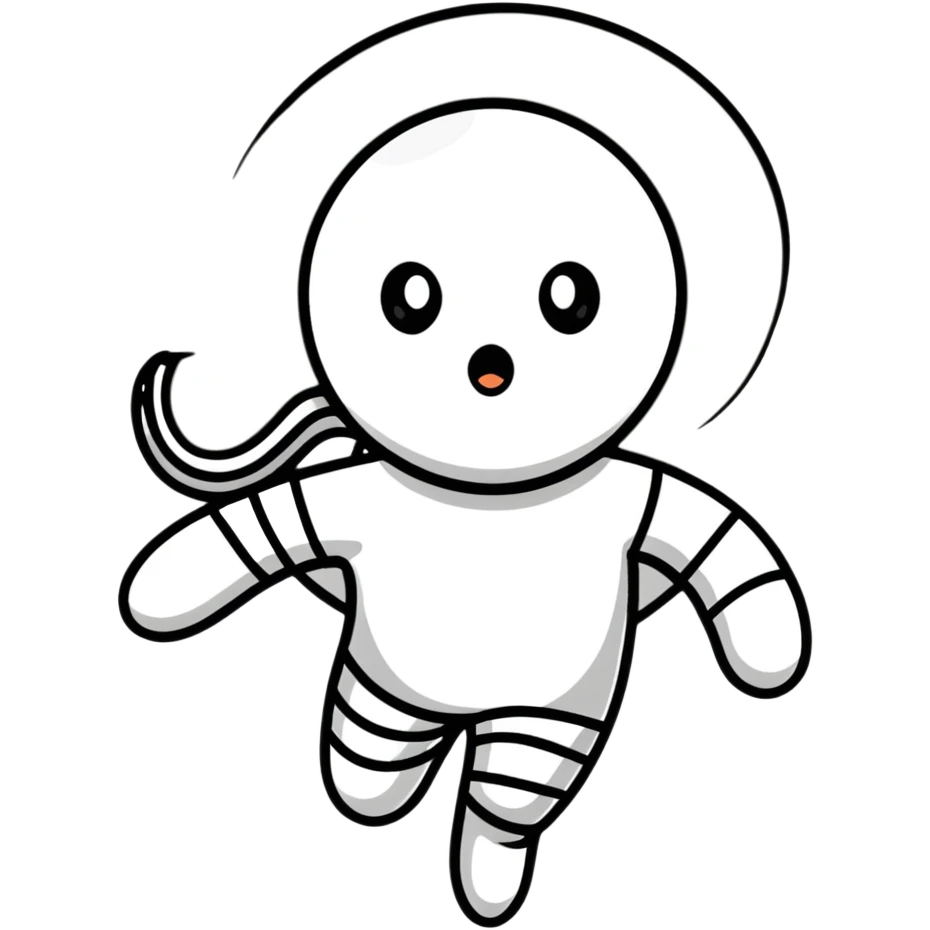 terrified character, shaking with fear emoji