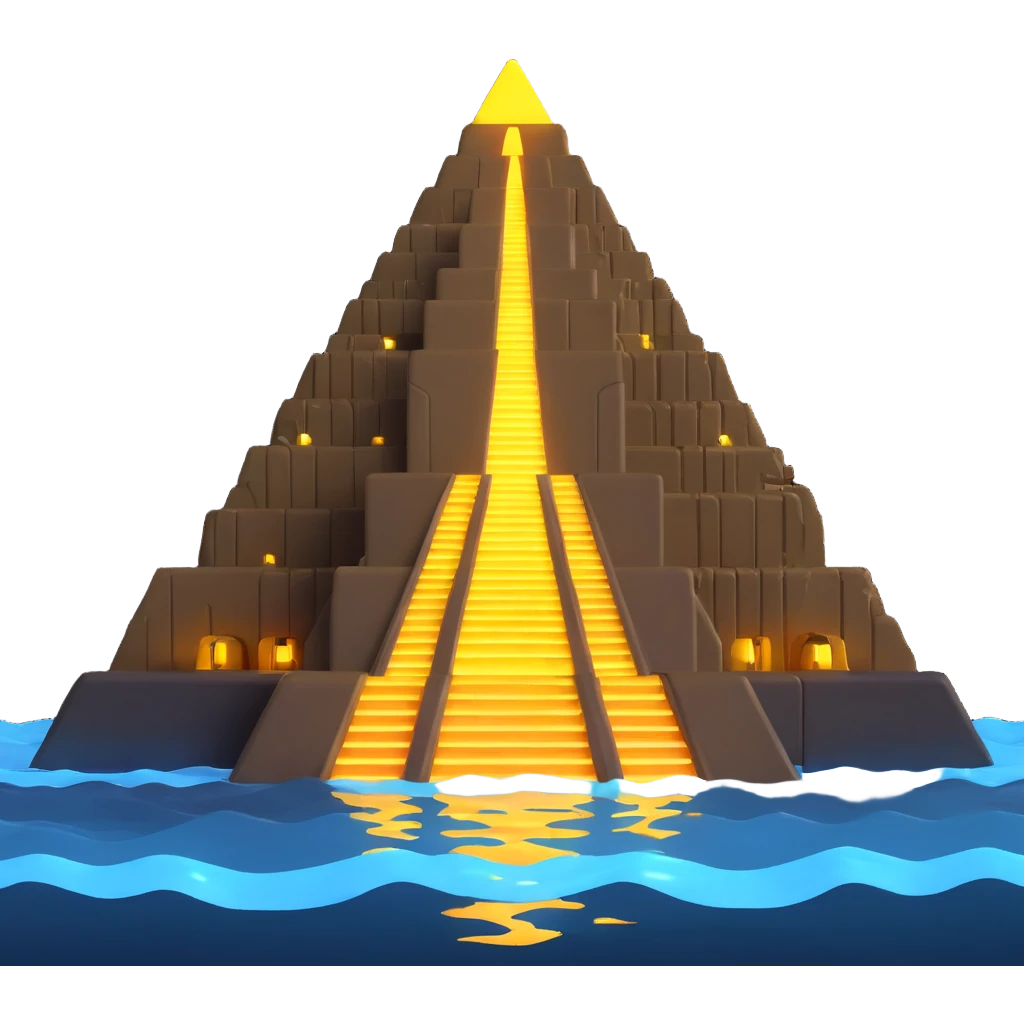 Anunnaki golden underwater base with glowing lights emoji