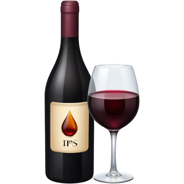 black wine emoji