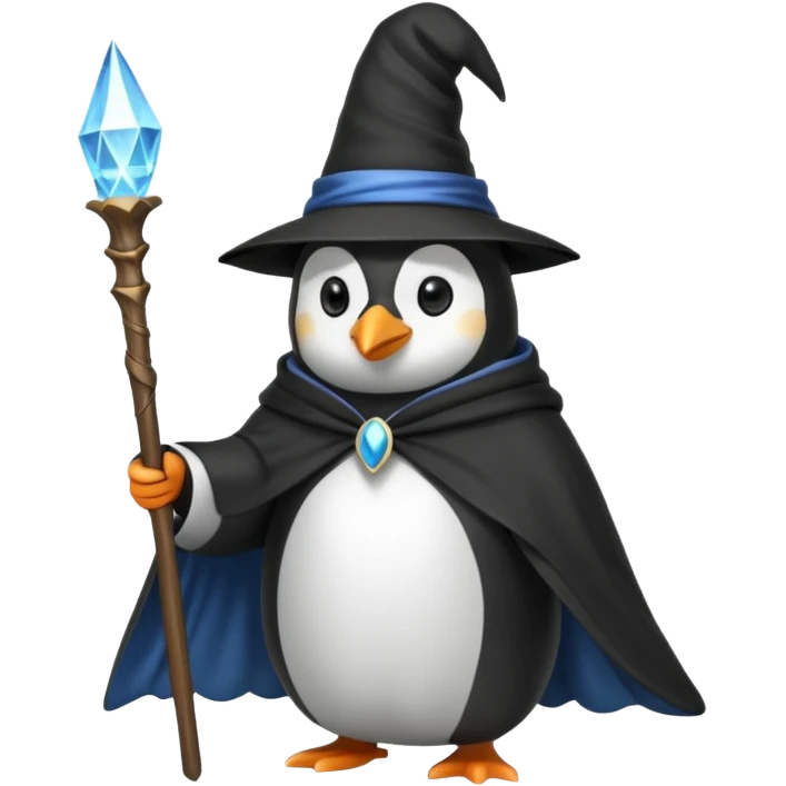 Penguin Wizard emoji