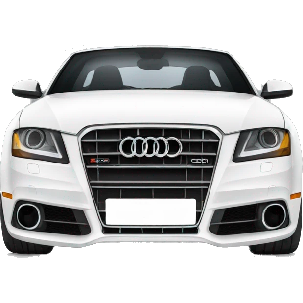White audi car emoji