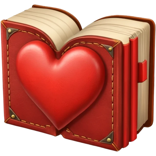 heart-shaped book emoji