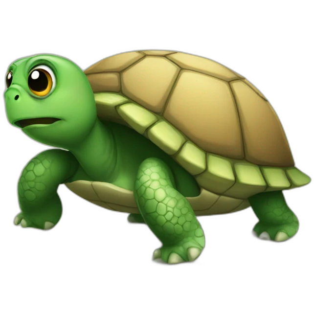 Sad turtle emoji