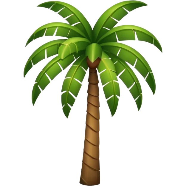 minimalist palm tree, no text emoji