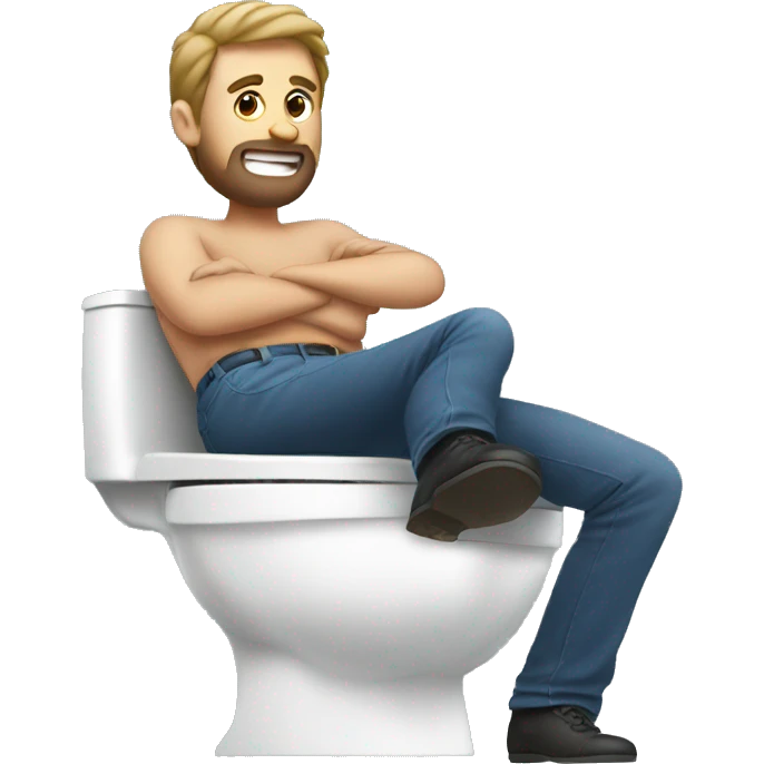 Man on toilet  emoji