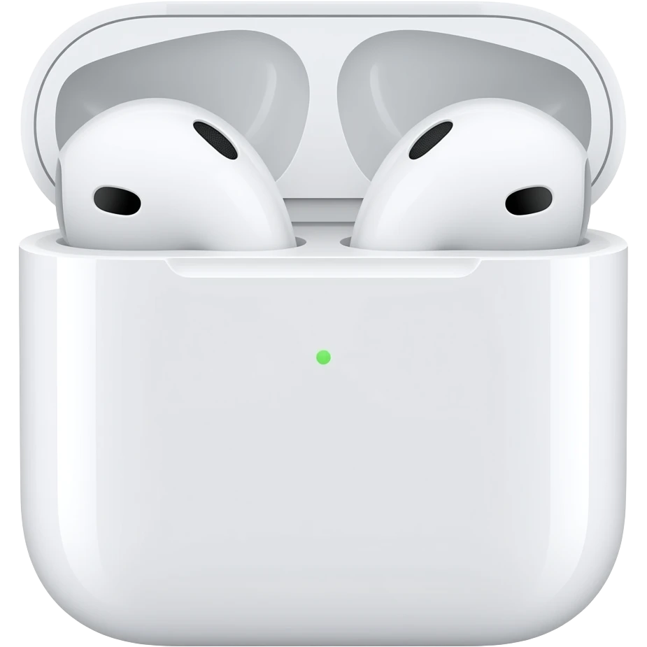 Apple white airpods emoji