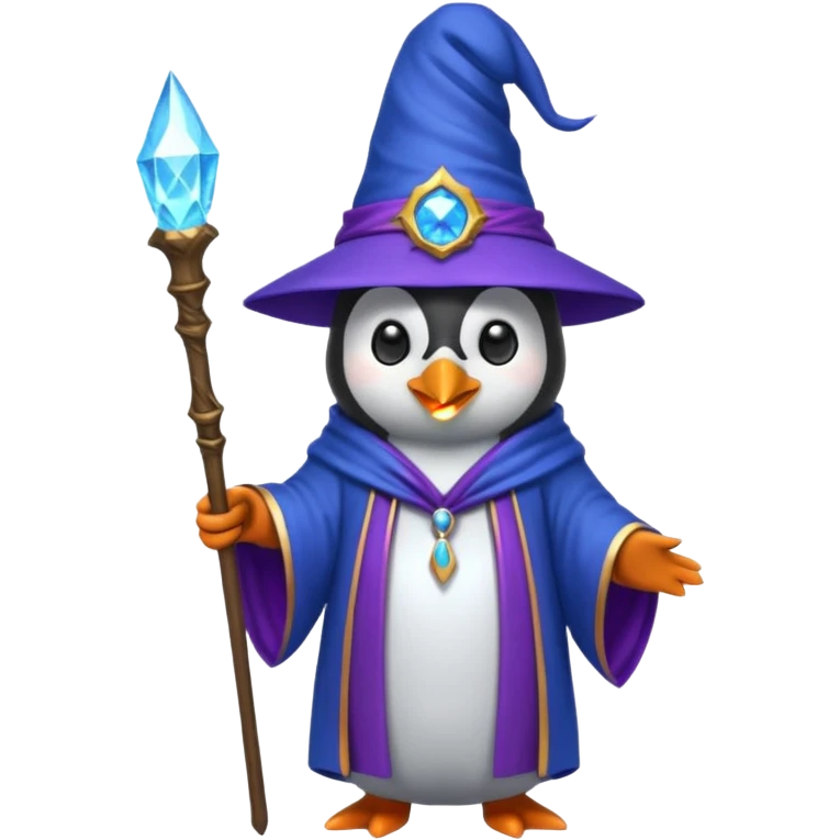 Penguin Wizard emoji