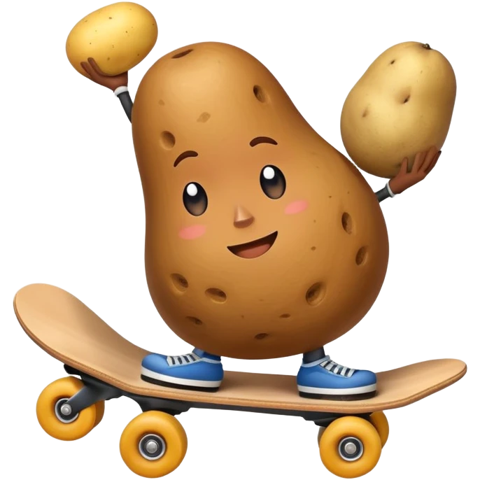 Shrack on skate with big potato  emoji