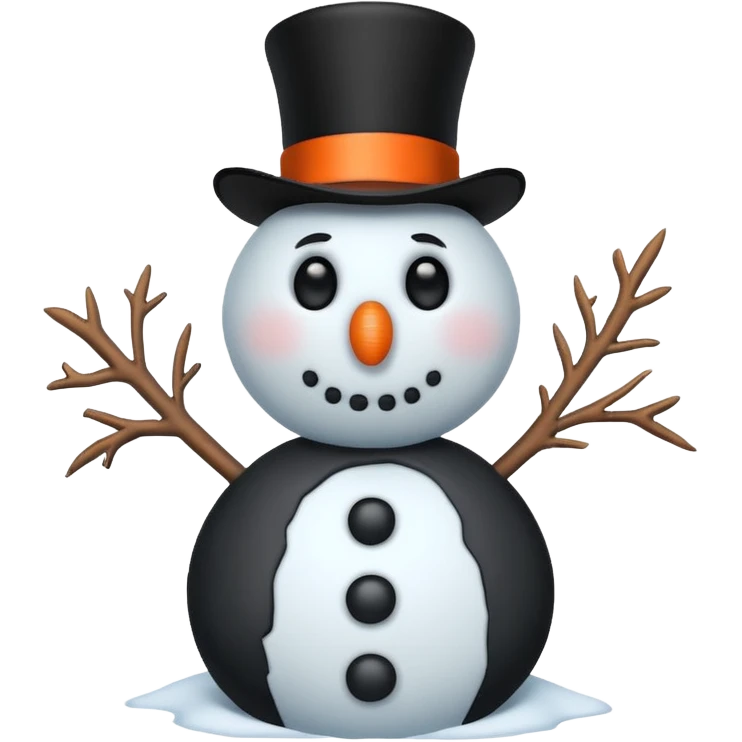 frozen snowman emoji