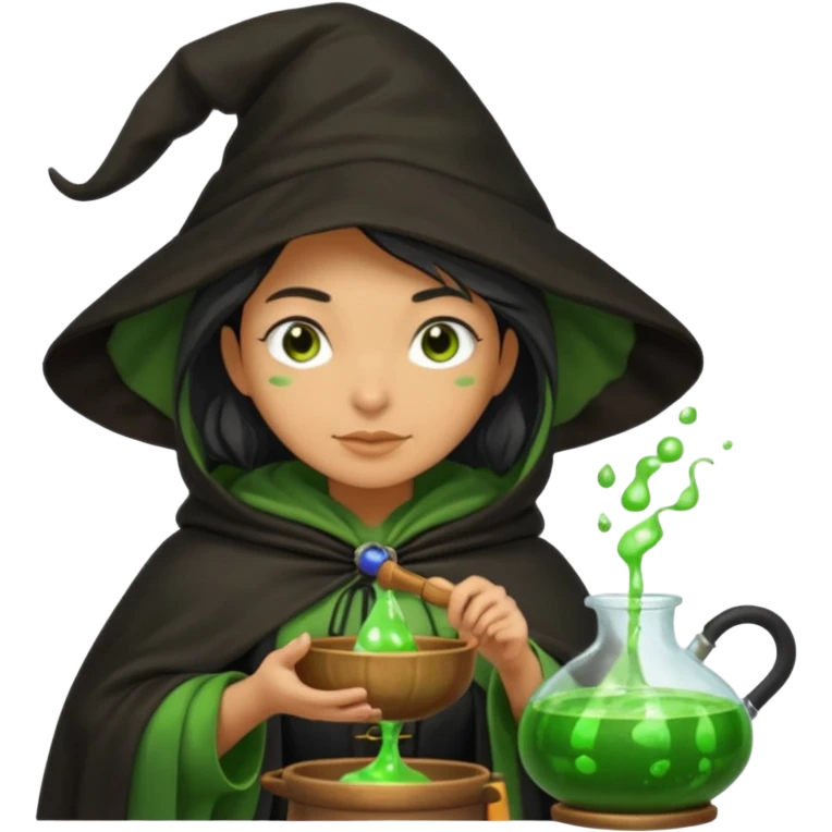 green witch cooking potion emoji