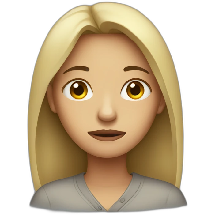 Sad woman emoji