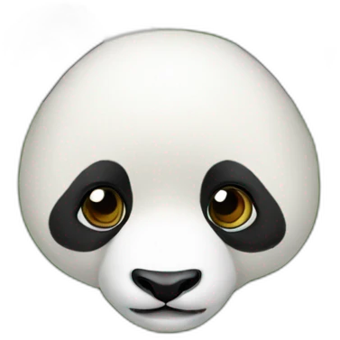 Panda avec ibiscus emoji