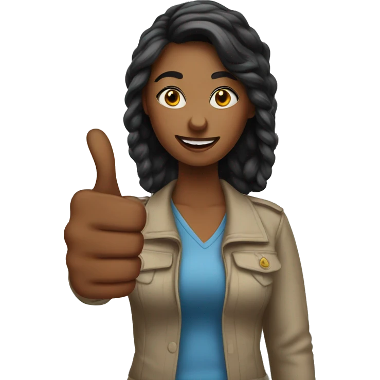 woman thumbs up emoji