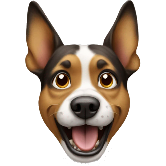 Dog being crazy  emoji