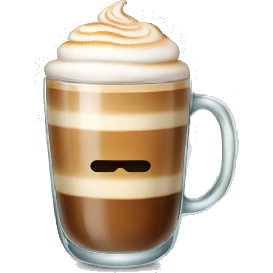 glass of cappuccino emoji