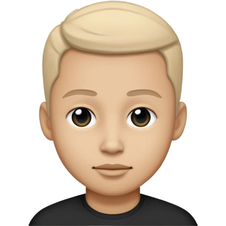 gigachad, black and white emoji