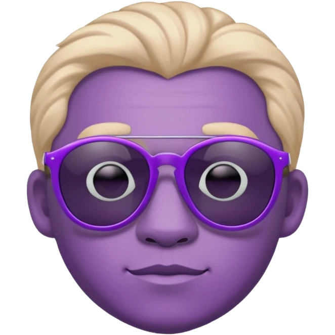 purple Leon with sunglasses  emoji
