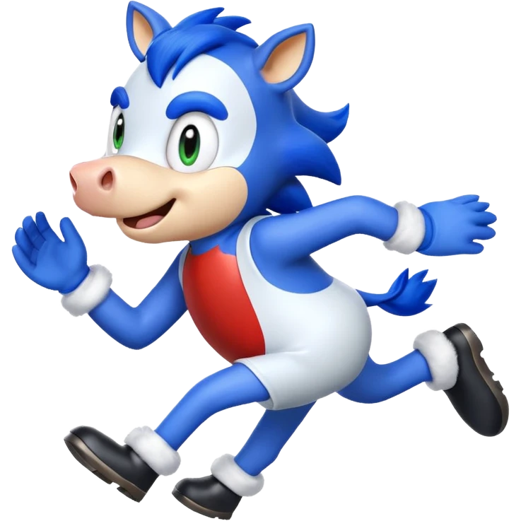Sonic the cow emoji