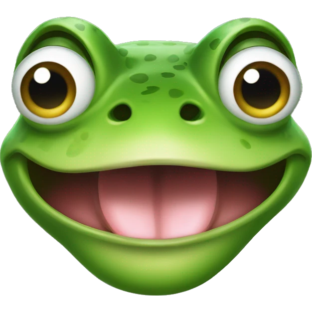 frog tongue out face emoji