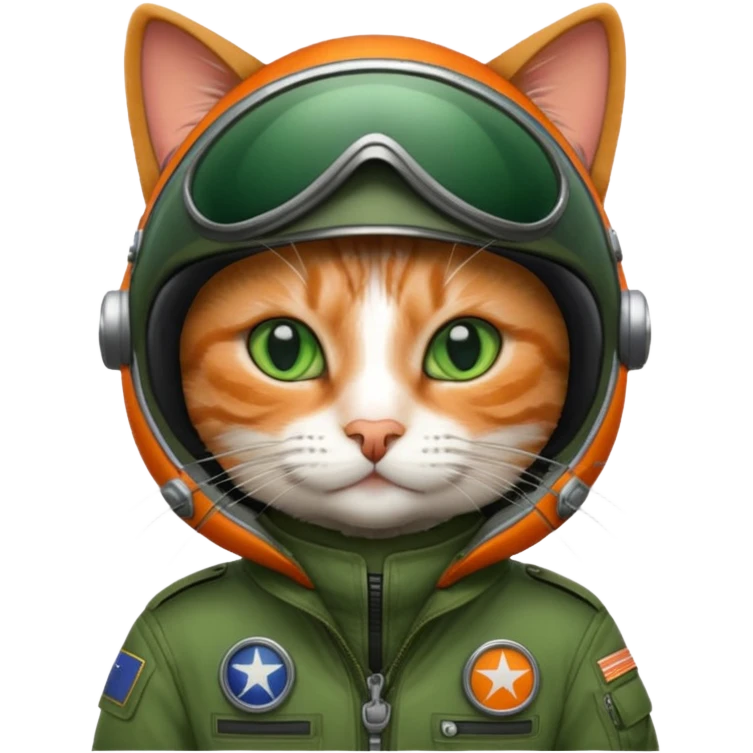 a cat as pilot emoji