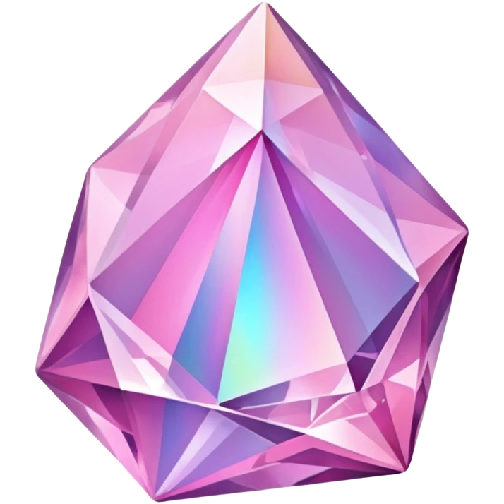 Magic mineral crystal pink emoji