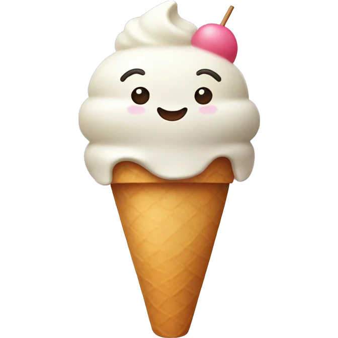 Kawaii icecream emoji