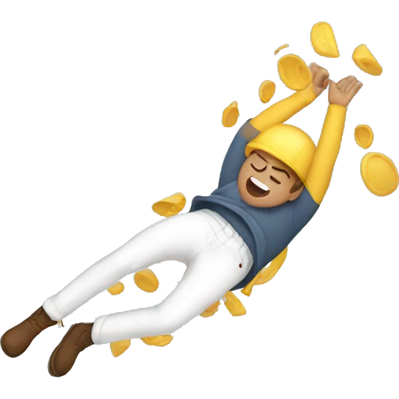 falling guy emoji