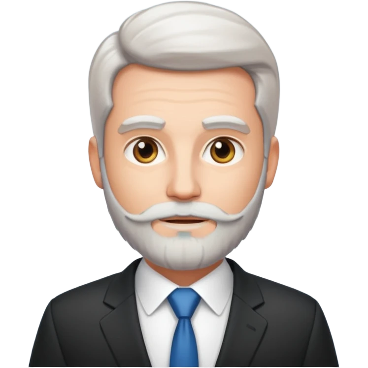 ceo earth management with light beard emoji