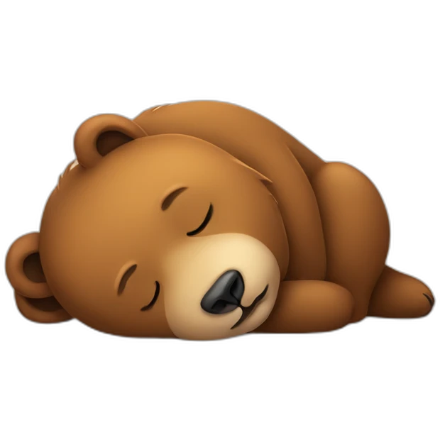 Bear sleeping emoji