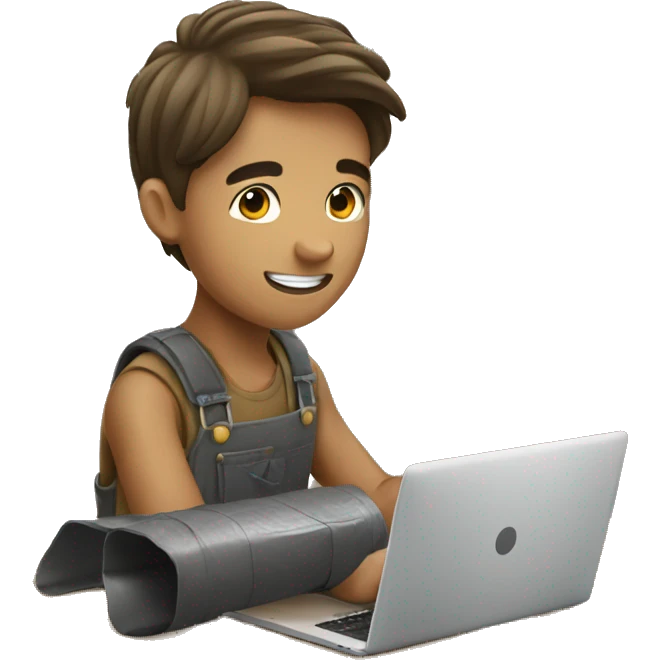 Boy working in feilds emoji