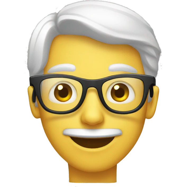 Chat avec des Lunette  emoji