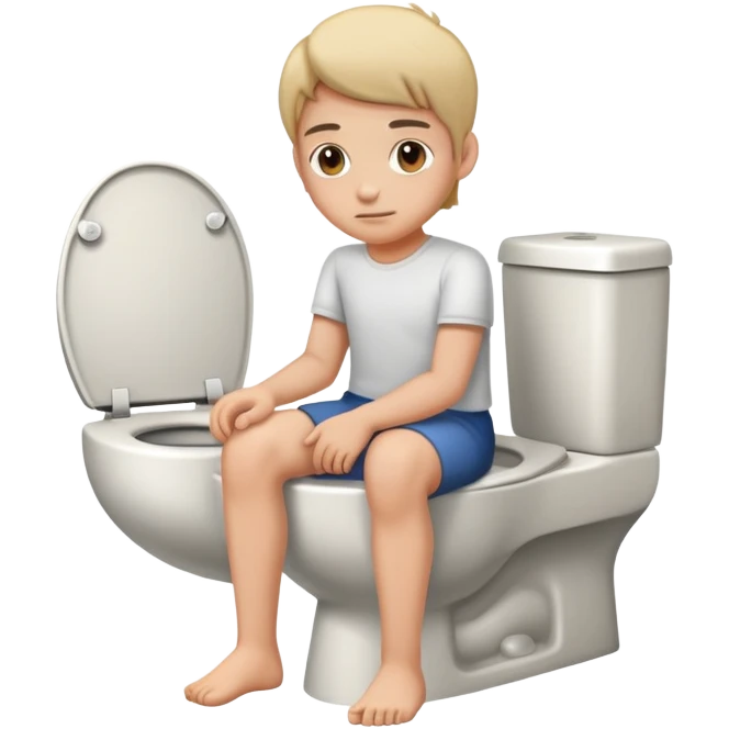 Hoje sentado na privada  emoji