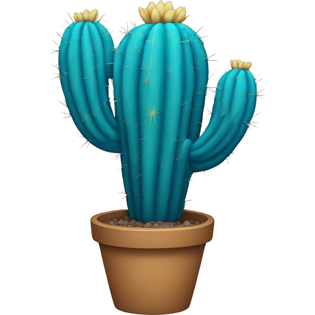 blue cactus emoji
