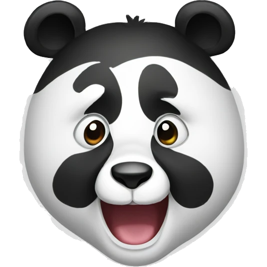 Excited panda emoji