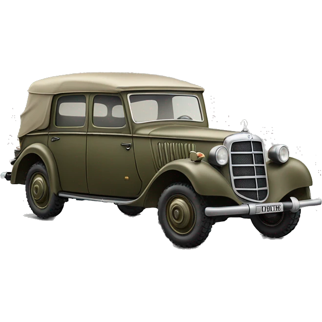 WW2 Mercedes German Staff Car emoji