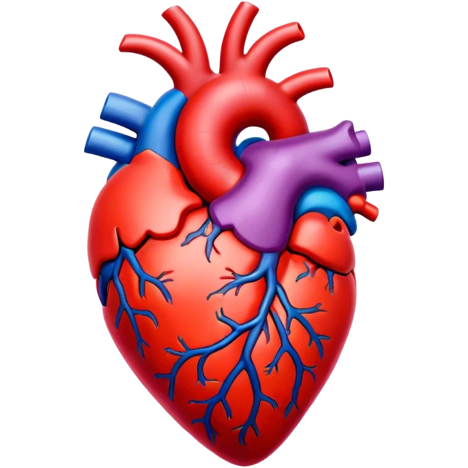 Blooming anatomical heart emoji